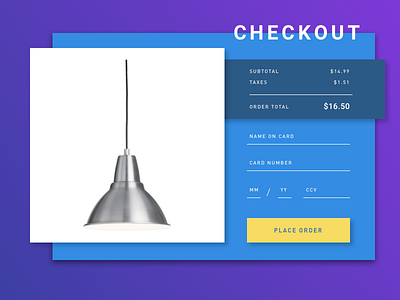 Daily UI Challenge #02 Credit Card Checkout