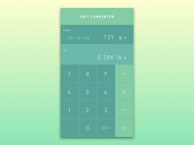 Daily UI Challenge #04 Calculator