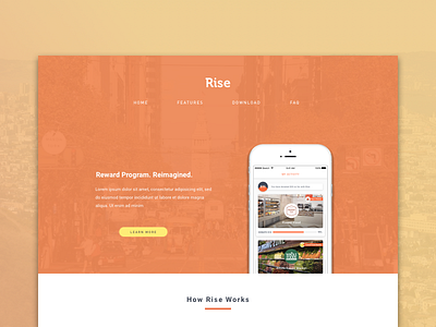 Daily UI Challenge #03 Landing Page