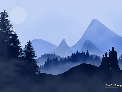 Monochromatic landscape drawing art artist digitalart drawing drawing technique graphic design illustration landscape landscape drawing landscape illustration minimal monochromatic vector