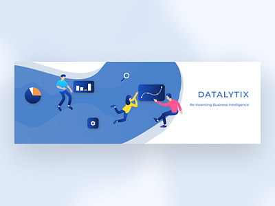 Twitter Banner banner blue branding business design figma illustration illustrator twitter vector