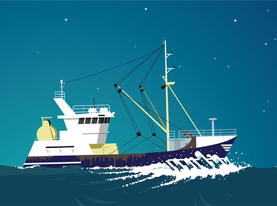 fishyboat illlustrator illustration illustration art illustrator vector