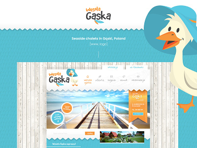 Happy Goose - seaside chalets bird bird logo chalet chalets goose seaside season website www