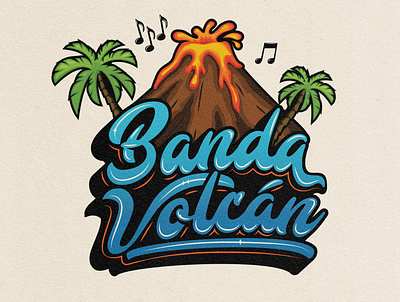 Banda Vulcan Logo adobe illustrator adobe photoshop branding design illustration logo logodesign logos logotype vector