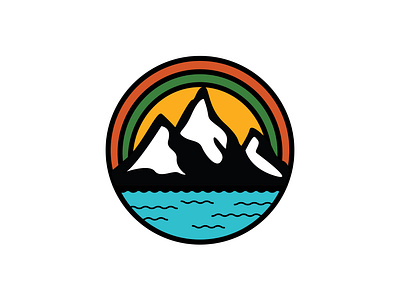 Mountain Lake Logo Design adobe illustrator adventure design illustration lake logo logo design logodesign logos mountain vector vector illustration