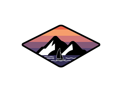 Boat Mountain Logo Design