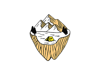 Simple Mountain Illustration