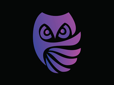 Owl Bird Logo Illustration design gradient gradient color gradient design gradient logo gradients logo logo design logodesign owl owl illustration simple vector