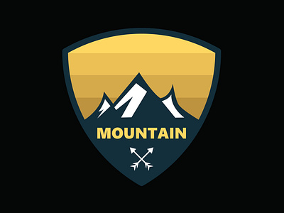 Mountain Adventure Logo Badge Design adobe illustrator adventure design illustration logo logo design logodesign monoline mountain mountains outdoor vector