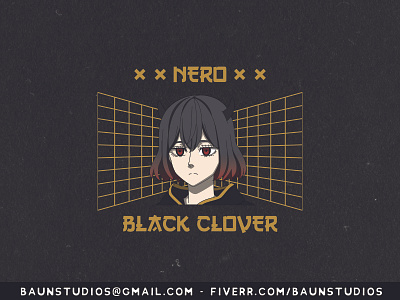 Nero from Black Clover adobe illustrator anime anime art anime girl anime studio animeart black black clover clover design nero vector
