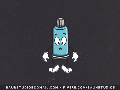 Lotion Cartoon Illustration