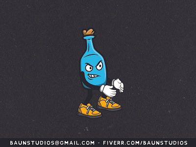 Humanoid Treasure Bottle Illustration adobe illustrator branding cartoon cartoons character characters design illustration vector