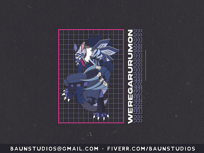 Weregarumon from Digimon