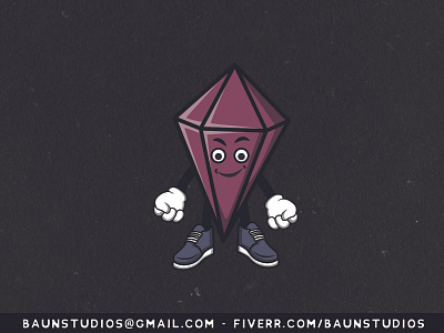 Steady Diamond Cartoon adobe illustrator cartoon character characters design diamond diamonds illustration purple vector