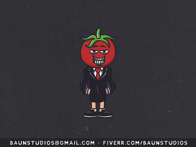 Tomato Business Cartoon adobe illustrator cartoon cartoons character characters cute design tomato vector