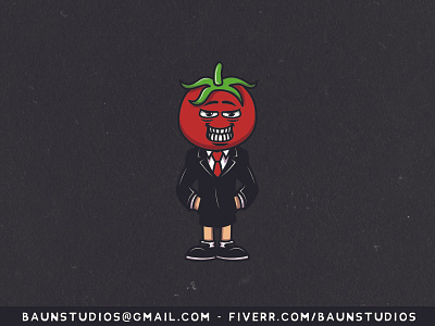 Tomato Business Cartoon
