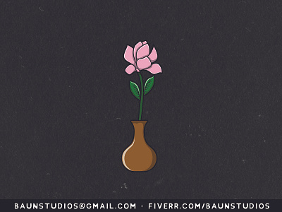 Magnolia Floral Cartoon Illustration adobe illustrator cartoon cartoons design floral florish flower illustration logo logo design vector