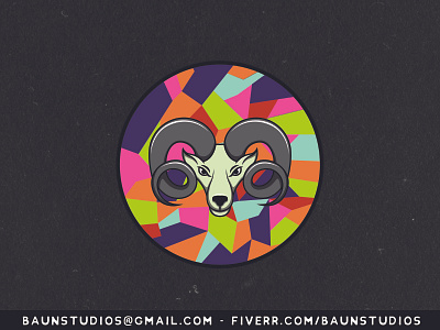 Zodiac: Aries adobe illustrator aries cartoon design illustration logo vector zodiac zodiac sign