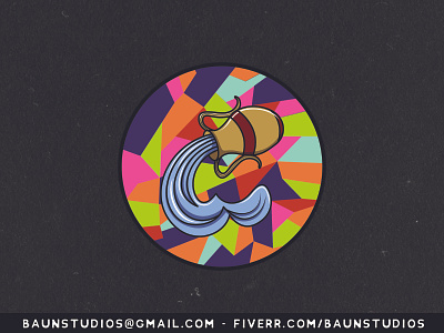 Zodiac: Aquarius adobe illustrator aquarius cartoon design illustration logo logo design logodesign vector zodiac