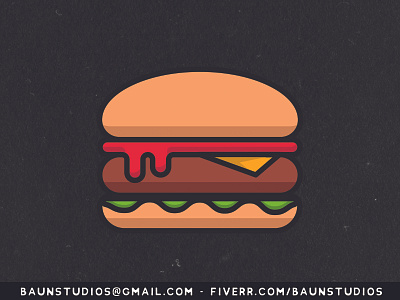 Cheese Burger Cartoon adobe illustrator burger burgers cartoon cartoons cheese cheese burger design hamburger illustration logo logo design vector
