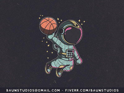 Astrodunk: Astronaut Alley Oop adobe illustrator astro astronaut basketball cartoon design illustration logo logodesign mascot vector
