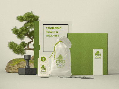 Logo branding concept for CBD Central