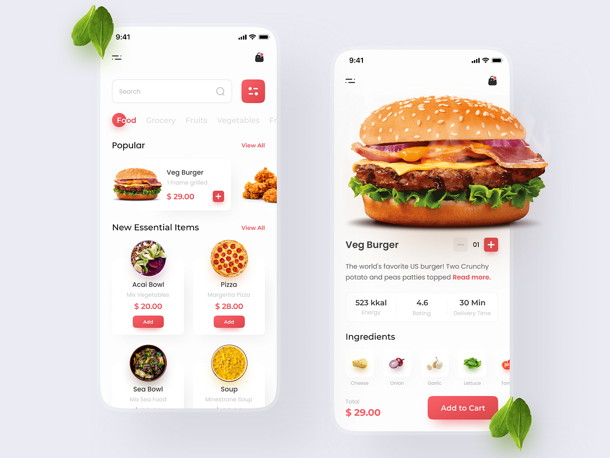 Food Delivery App by Jay Soni for MindInventory on Dribbble