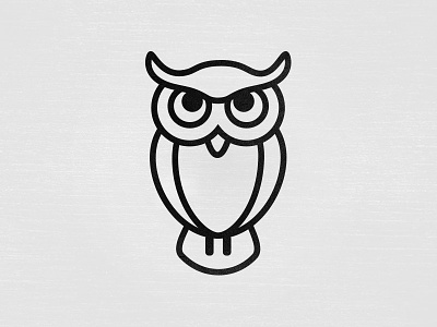 Owl be part of a logo soon [V1] animal illustration illustrator logo one weight owl single weight vector