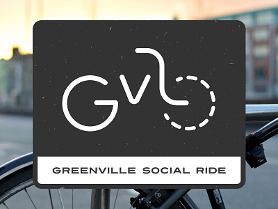 Greenville Social Ride Branding badge bicycle bikes branding greenville illustration logo patch ride bikes social ride sticker