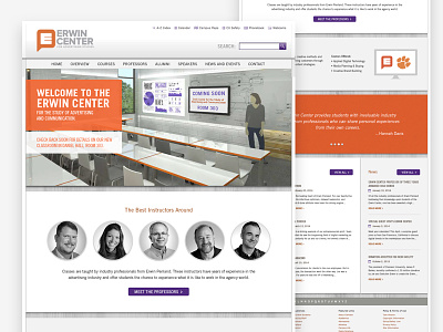 The Erwin Center at Clemson University advertising class clemson orange school teachers ui university website