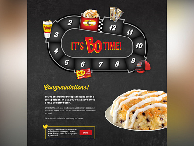 Bojangles' Full Throttle Sweepstakes - Racetrack Gameboard bojangles contest game nascar racetrack racing sweepstakes