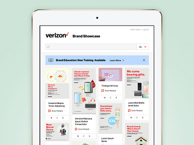 Verizon Brand Showcase - Home