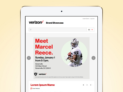 Content Details Page - Verizon Brand Showcase article content library library tablet verizon web app