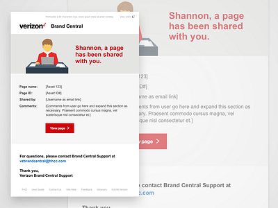 Verizon Brand Central Email Template code friendly email email email design email standards email template notification share template verizon