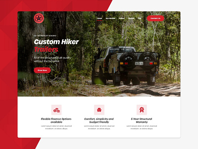Website and Branding for No Limits Offroad Trailers branding design header layout minimal smallbusiness ui ux