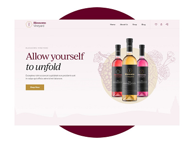 Elegant website design for a vineyard!