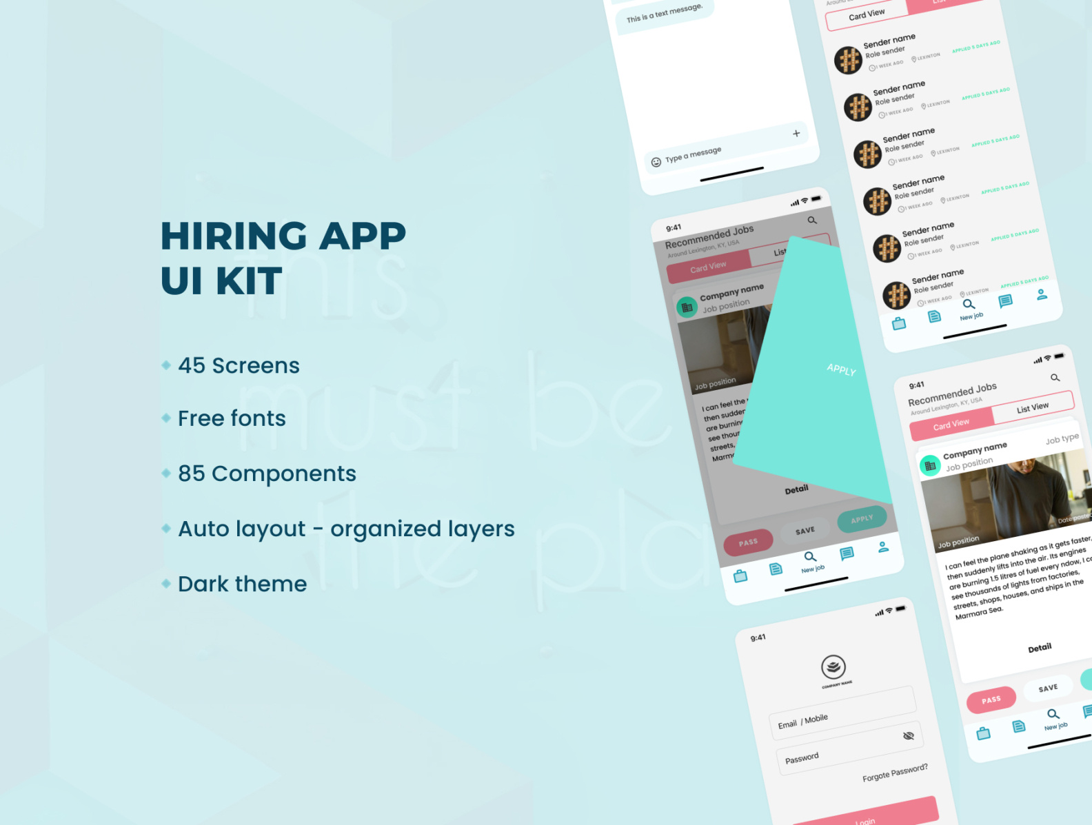Hiring UI Kit for Figma And XD on UI8 by Mahmoud Shoja on Dribbble