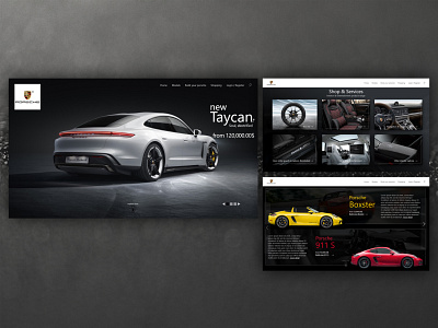 porsche landing page