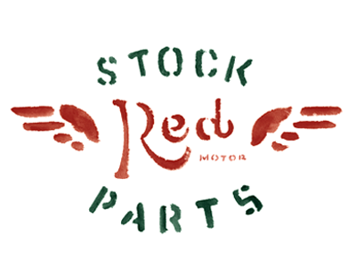 Red Motors Tee apparel font motors paint tee texture type vintage