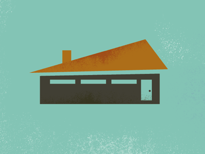 House Detail color design house poster shape texure tv vintage