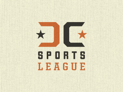 Dc Sports League dc logo orange sports texture