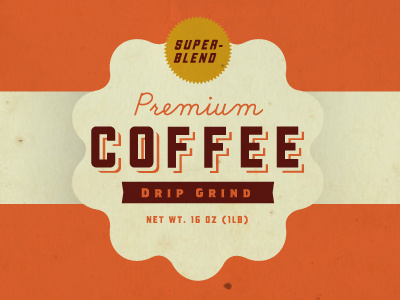 Premium Coffee vintage label can icon paper conceptual texture color vintage logo graphic design label coffee old