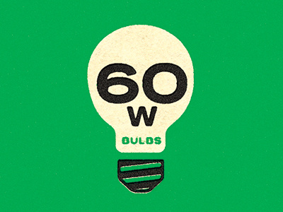 Skull Bulb color design green light bulb logo packaging skull texture type unexpected vintage