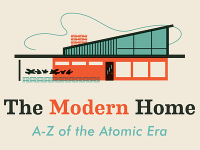 The Modern Home alphabet color coming soon design house logo texture vintage vintage home