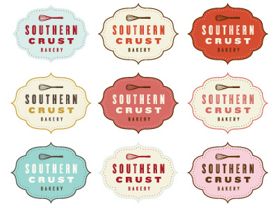 Chosen bakery color icon identity logo mark pastries pies vintage yummy