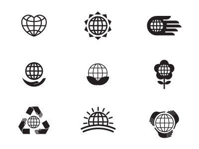 Earth Day Logo Options