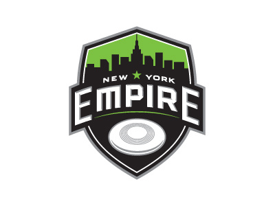Ny Empire color competition design disc frisbee icon illustration league ny old retro sports texture ultimate vintage