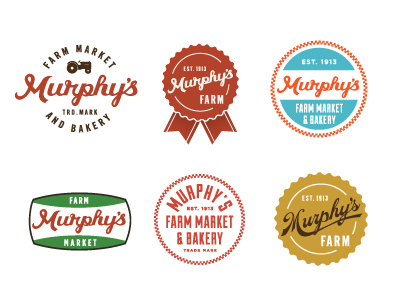 Murphy's Farm awesome bakery beverage color design farm food grub icon illustration logo restaurant retro tractor vintage
