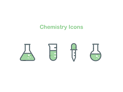 Chemistry Icons chemistry icon illustration sketch ui