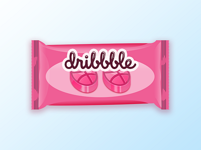 2 Dribbble Invites candy invitation invite pink